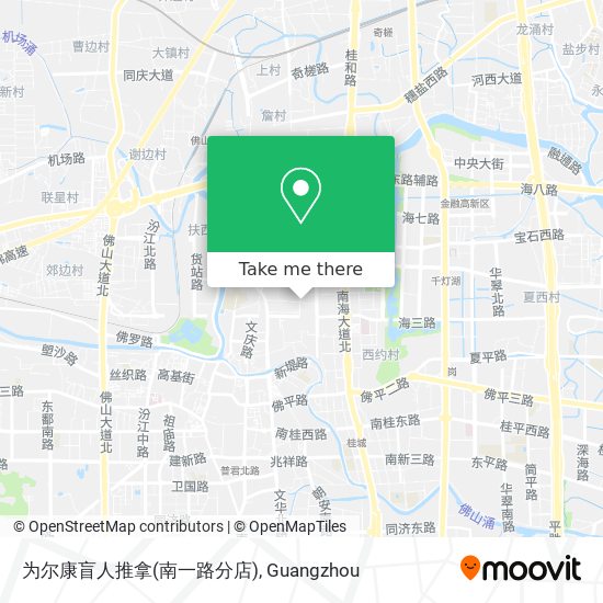 为尔康盲人推拿(南一路分店) map