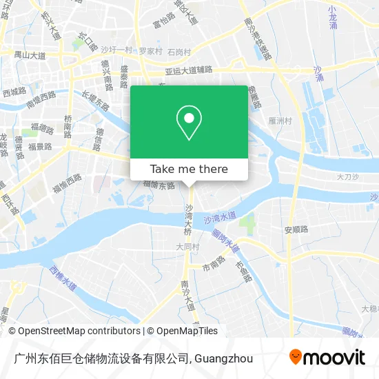 广州东佰巨仓储物流设备有限公司 map