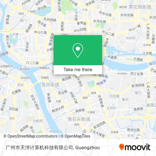 广州市天洋计算机科技有限公司 map