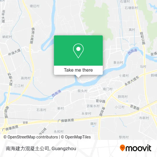 南海建力混凝土公司 map