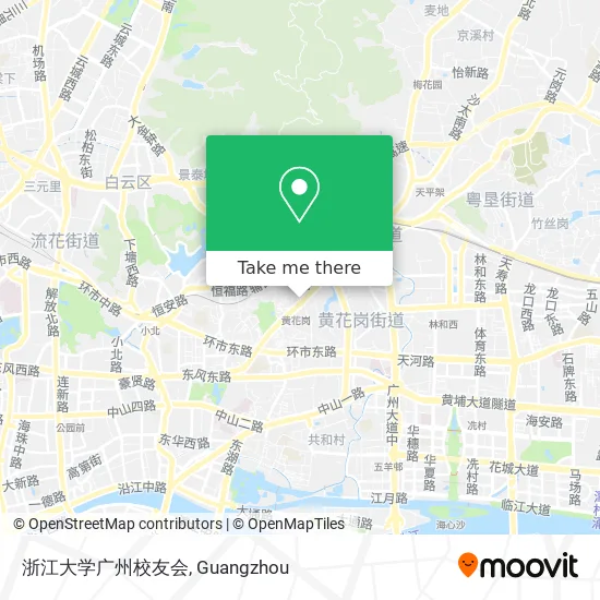浙江大学广州校友会 map