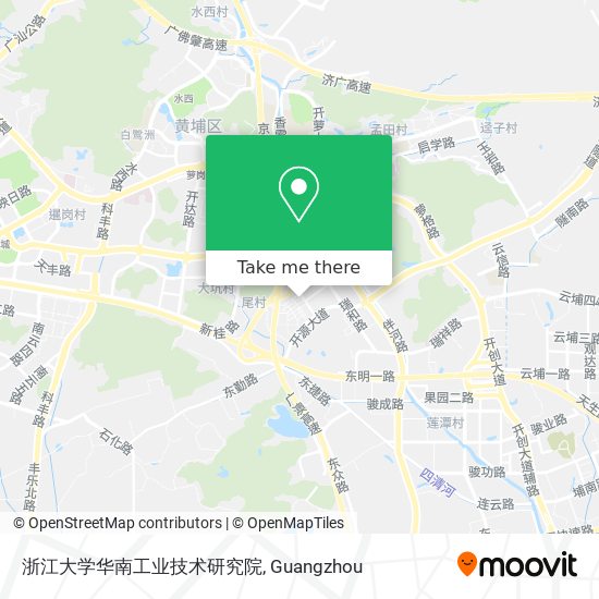 浙江大学华南工业技术研究院 map