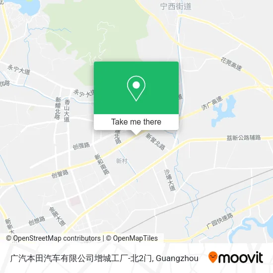 广汽本田汽车有限公司增城工厂-北2门 map