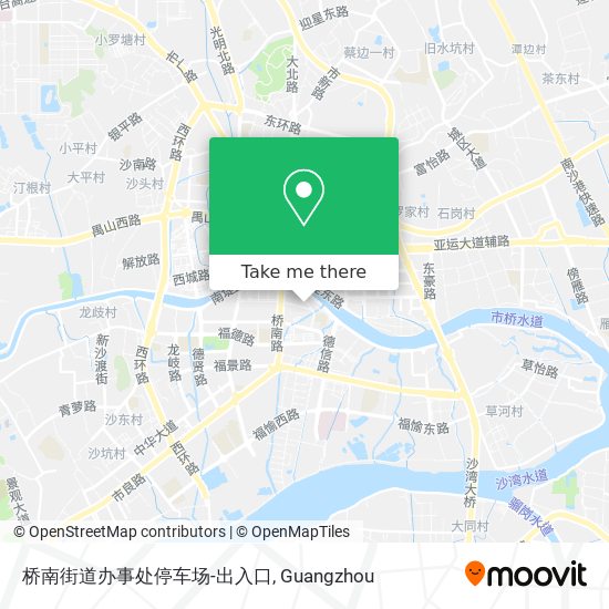 桥南街道办事处停车场-出入口 map