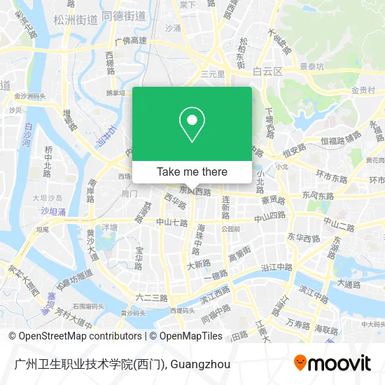 广州卫生职业技术学院(西门) map