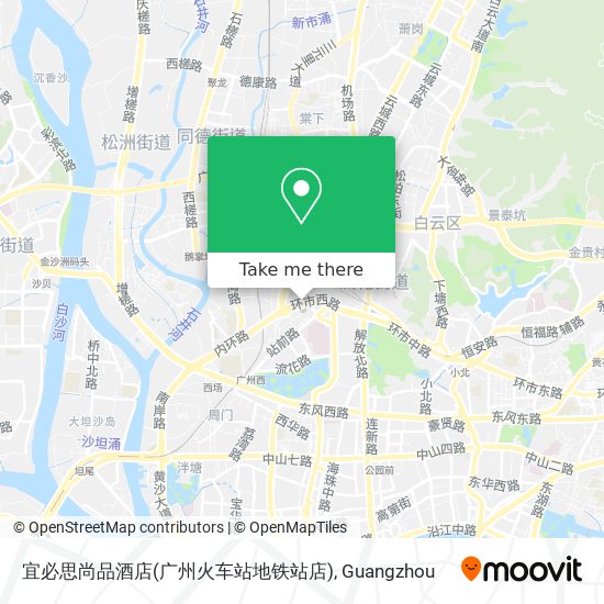 宜必思尚品酒店(广州火车站地铁站店) map