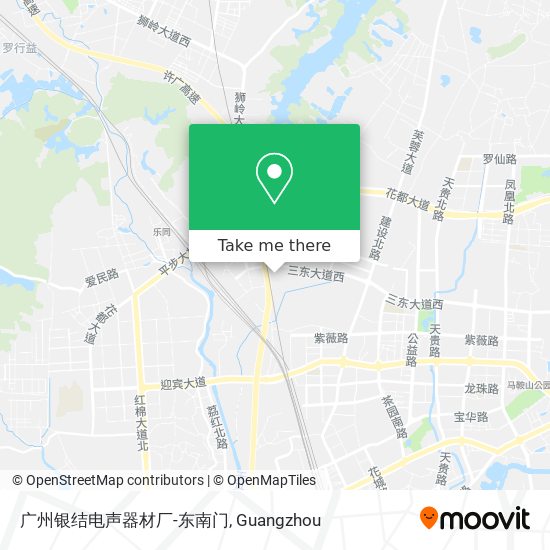 广州银结电声器材厂-东南门 map