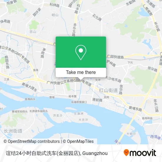谊结24小时自助式洗车(金丽园店) map