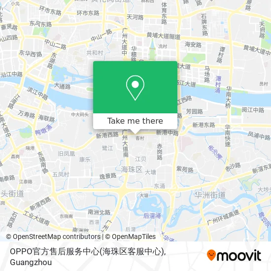 OPPO官方售后服务中心(海珠区客服中心) map
