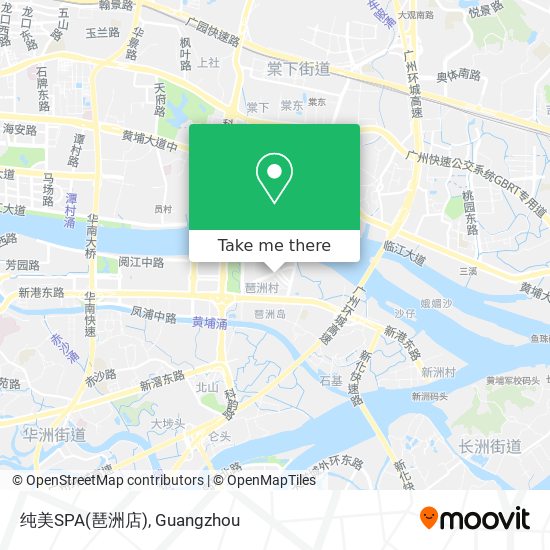 纯美SPA(琶洲店) map