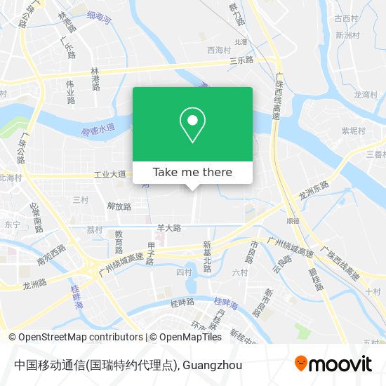 中国移动通信(国瑞特约代理点) map