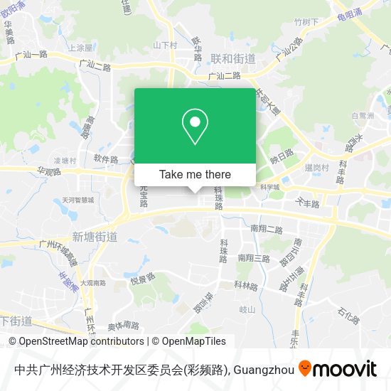 中共广州经济技术开发区委员会(彩频路) map