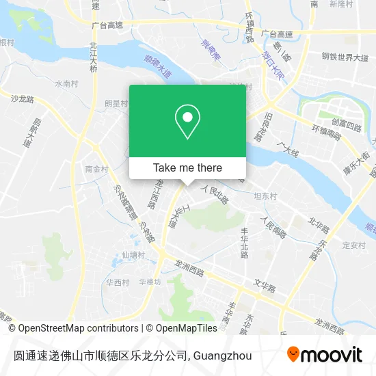 圆通速递佛山市顺德区乐龙分公司 map