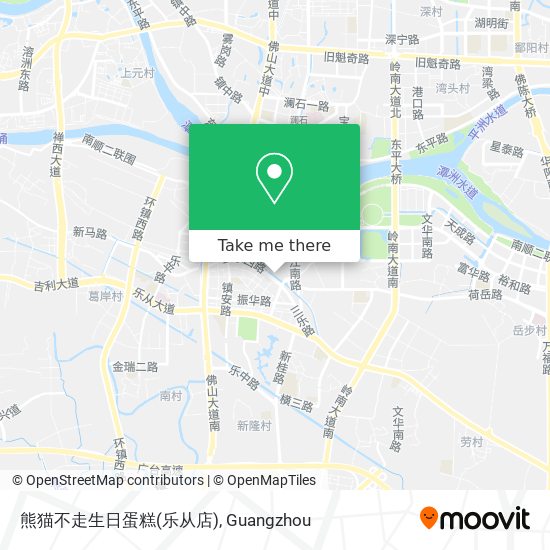 熊猫不走生日蛋糕(乐从店) map