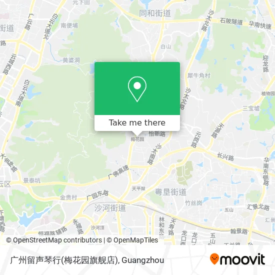 广州留声琴行(梅花园旗舰店) map