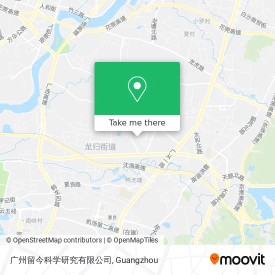 广州留今科学研究有限公司 map