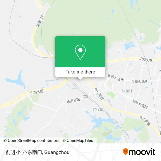前进小学-东南门 map
