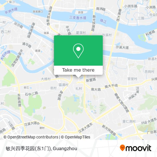敏兴四季花园(东1门) map