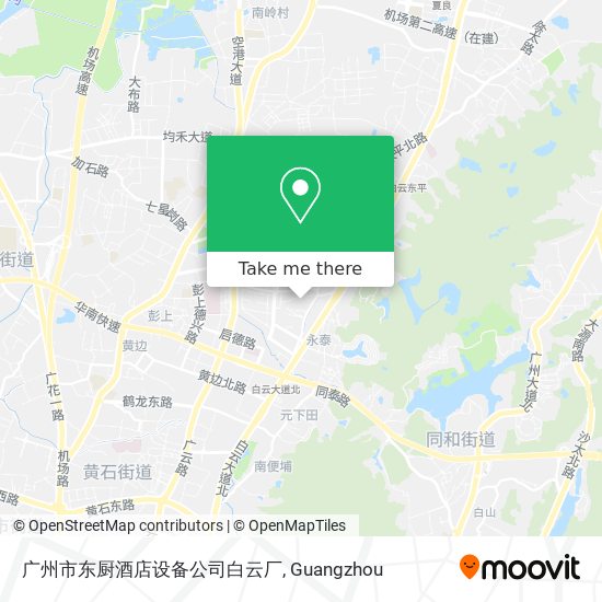 广州市东厨酒店设备公司白云厂 map