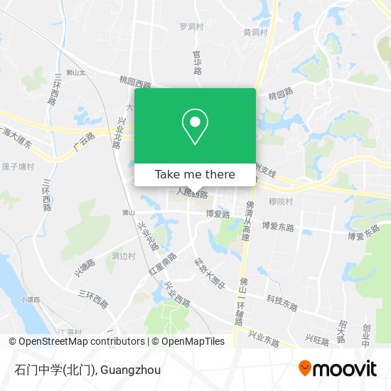 石门中学(北门) map