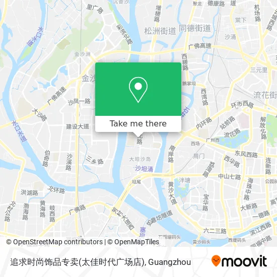 追求时尚饰品专卖(太佳时代广场店) map