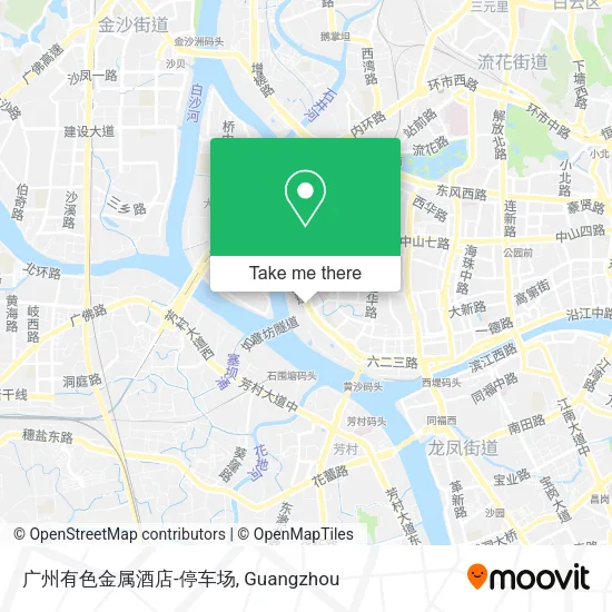 广州有色金属酒店-停车场 map