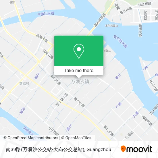 南39路(万顷沙公交站-大岗公交总站) map