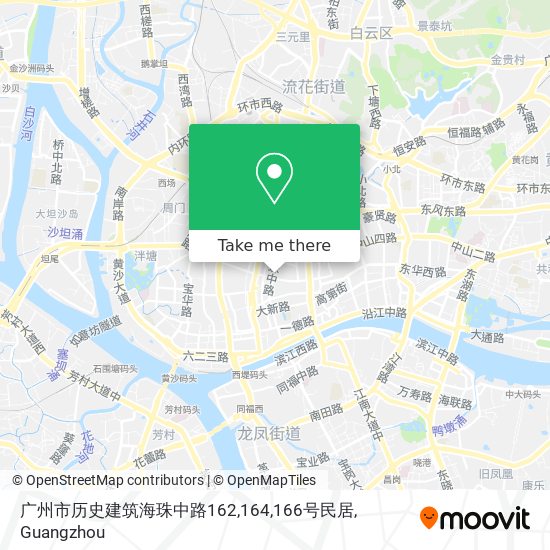 广州市历史建筑海珠中路162,164,166号民居 map