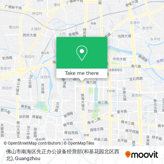 佛山市南海区先正办公设备经营部(和基花园北区西北) map