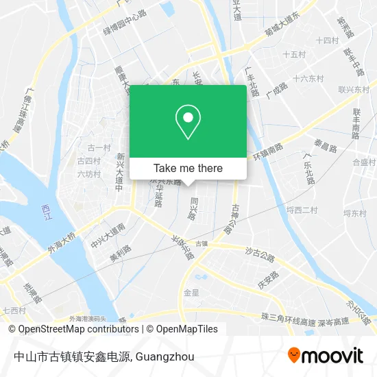 中山市古镇镇安鑫电源 map