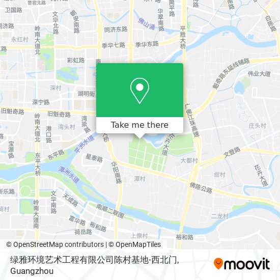 绿雅环境艺术工程有限公司陈村基地-西北门 map