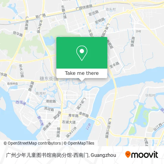 广州少年儿童图书馆南岗分馆-西南门 map