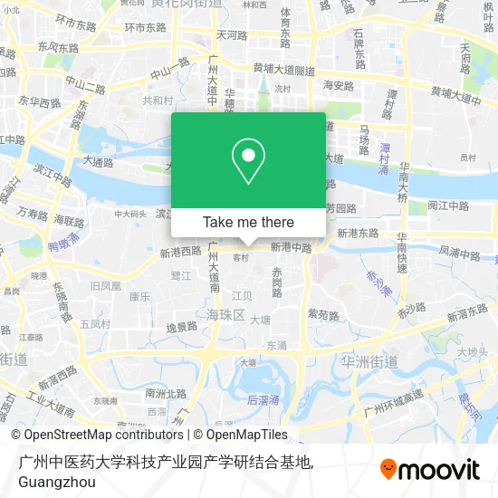 广州中医药大学科技产业园产学研结合基地 map