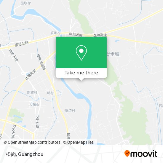 松岗 map