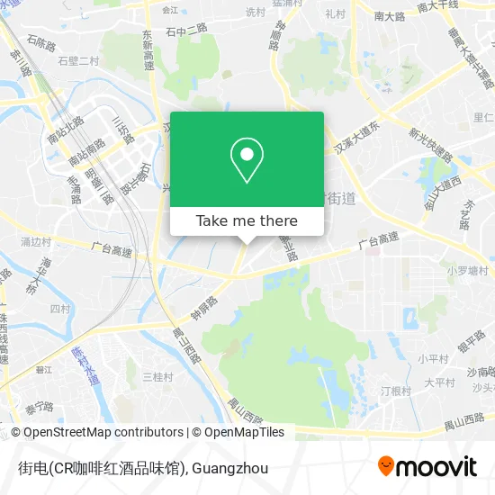 街电(CR咖啡红酒品味馆) map