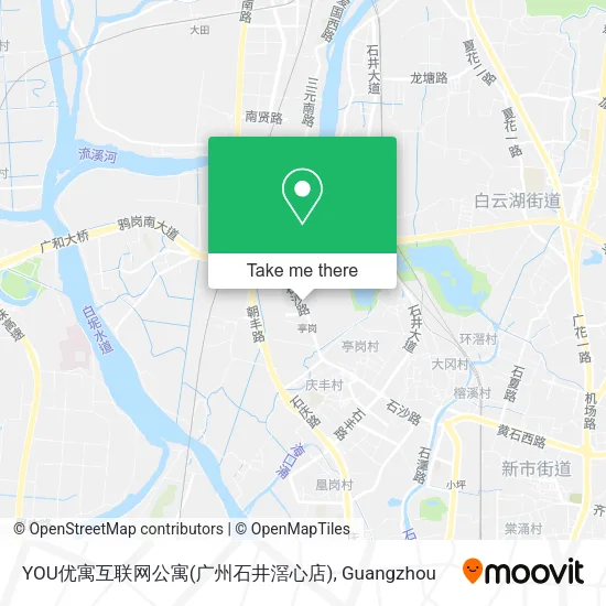 YOU优寓互联网公寓(广州石井滘心店) map
