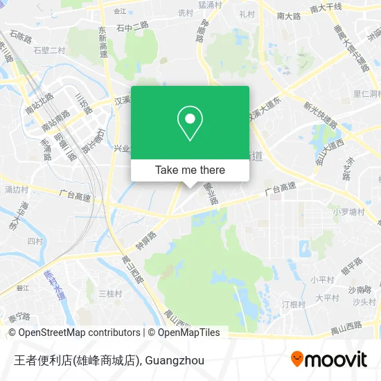 王者便利店(雄峰商城店) map