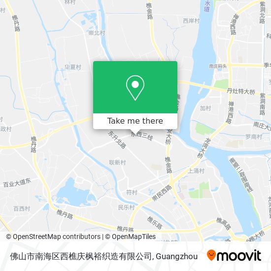 佛山市南海区西樵庆枫裕织造有限公司 map