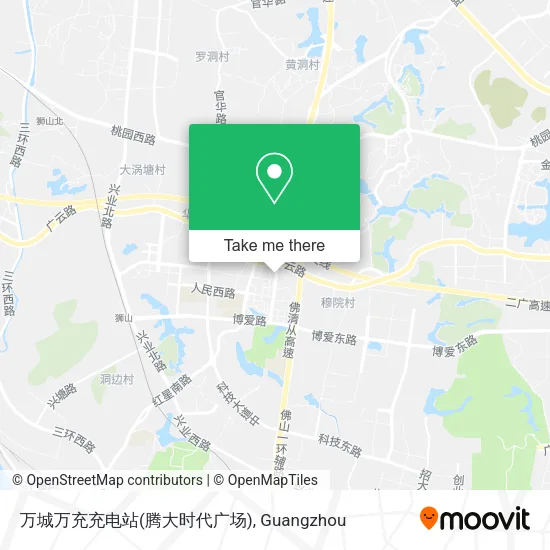 万城万充充电站(腾大时代广场) map