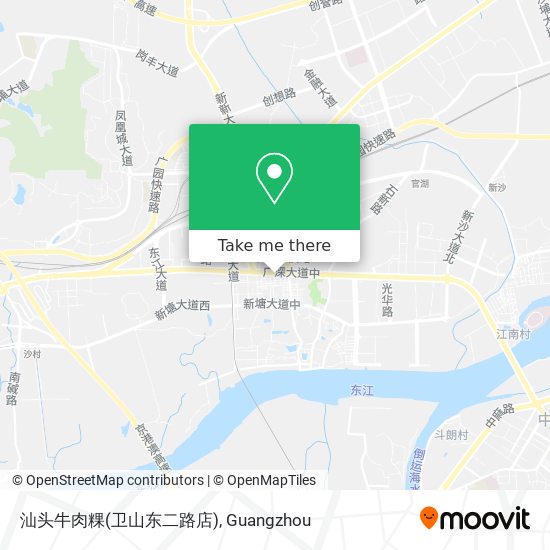 汕头牛肉粿(卫山东二路店) map