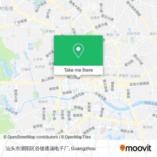 汕头市潮阳区谷饶通涵电子厂 map