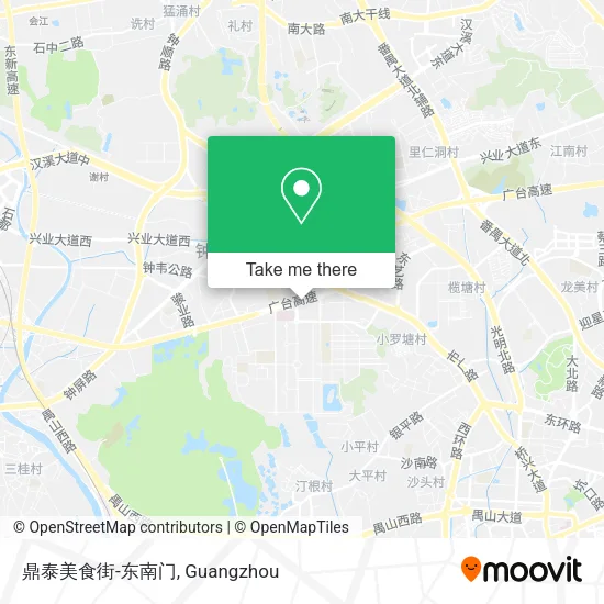 鼎泰美食街-东南门 map