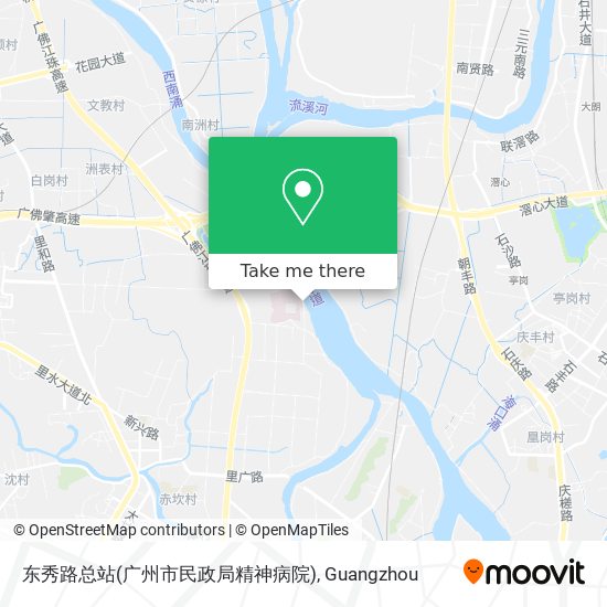 东秀路总站(广州市民政局精神病院) map