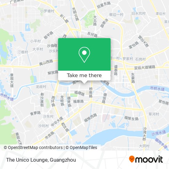 The Unico Lounge map
