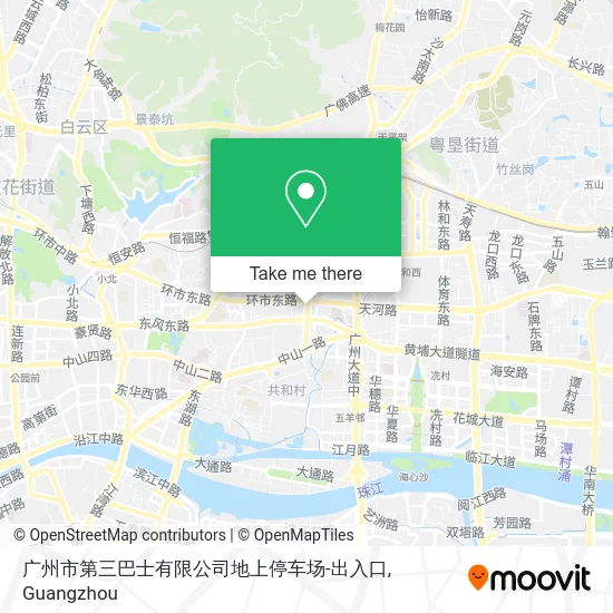 广州市第三巴士有限公司地上停车场-出入口 map