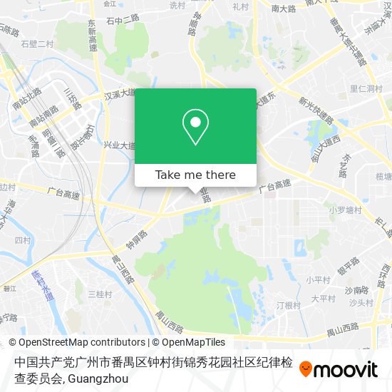 中国共产党广州市番禺区钟村街锦秀花园社区纪律检查委员会 map
