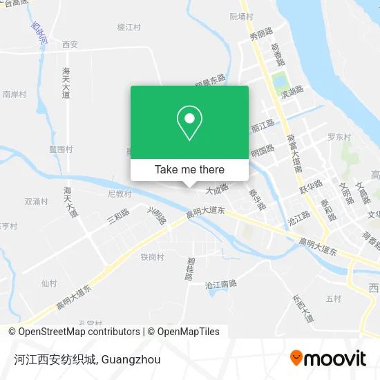 河江西安纺织城 map