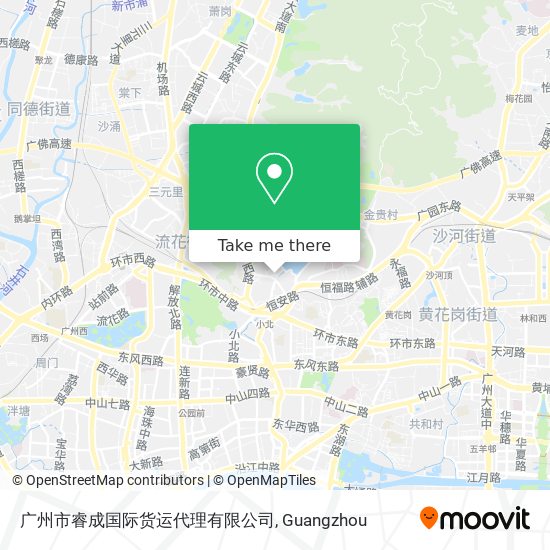 广州市睿成国际货运代理有限公司 map