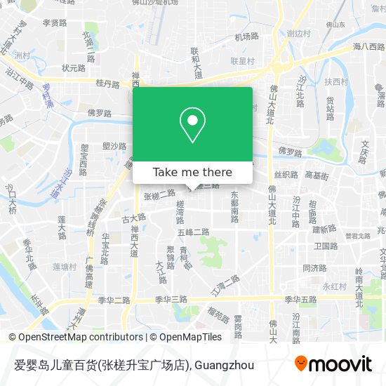 爱婴岛儿童百货(张槎升宝广场店) map