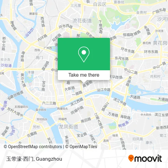 玉带濠-西门 map